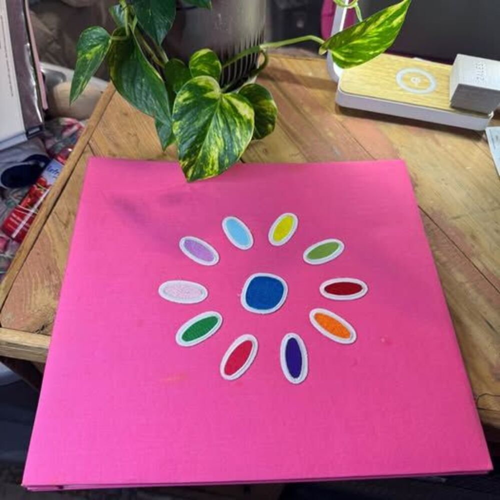 Scrape book Pink Floral Embroidered Photo Album